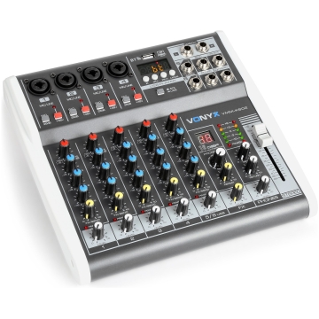 Mixer audio Vonyx VMM-K602, 6 canale, Bt, USB, DSP