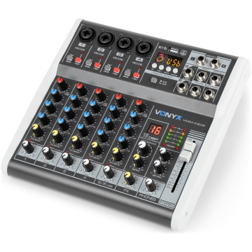 Mixer audio Vonyx VMM-K602, 6 canale, Bt, USB, DSP