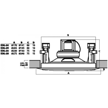 Monacor EDL 26 Boxa radioficare tavan