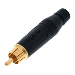 Mufa RCA tata Amphenol ACPR-BLK - negru