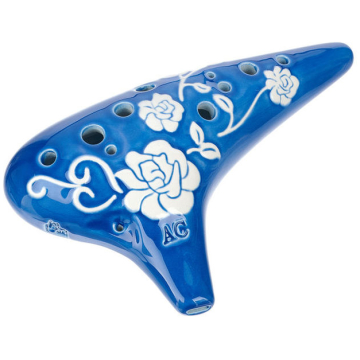 Ocarina Thomann 12H C3 Alto Roses blue