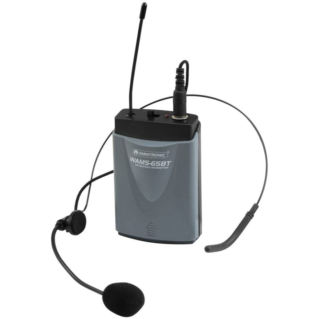 Headset wireless Bodypack Transmitter Omnitronic WAMS-65BT