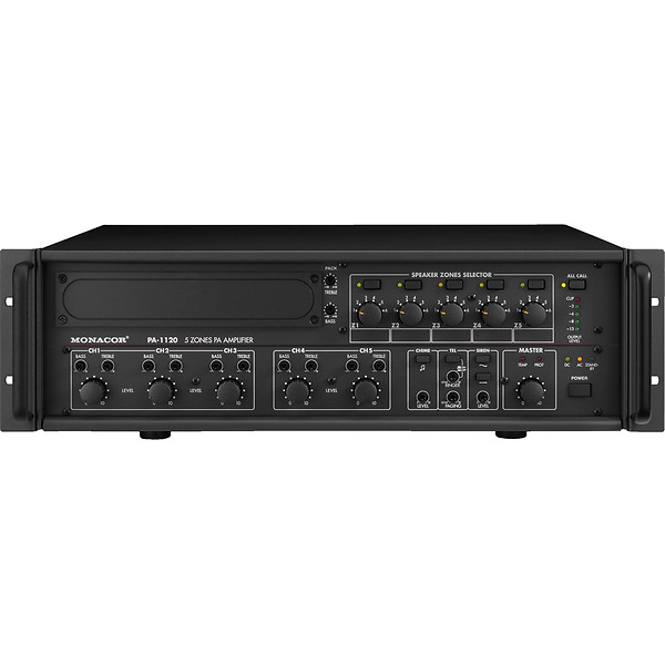 Amplificator 100V Monacor PA 1120, 5 zone, 120W