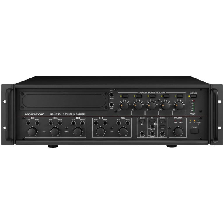 Amplificator 100V Monacor PA 1120, 5 zone, 120V