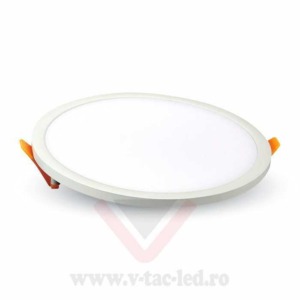 Panou LED Slim 15W Rotund Alb cald