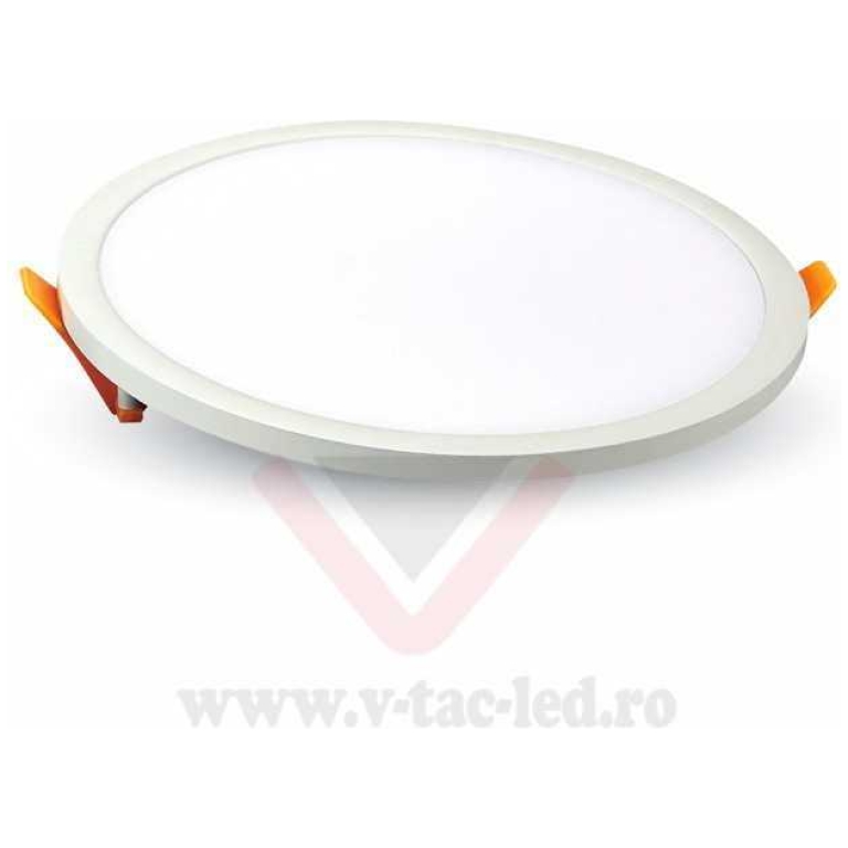 Panou LED Slim 15W Rotund Alb cald