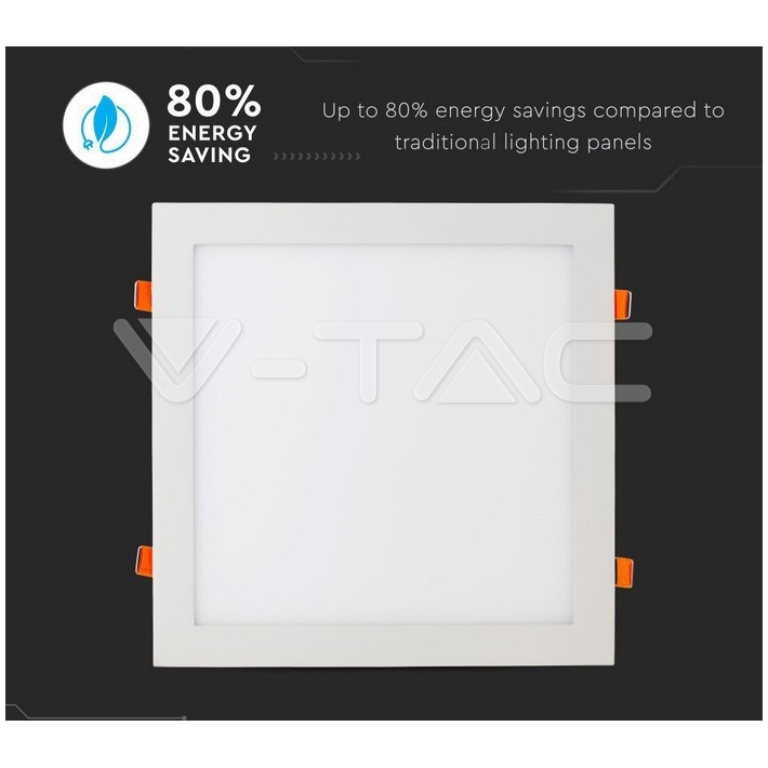 Panou LED V-TAC VT-2407 SQ, Alb Rece
