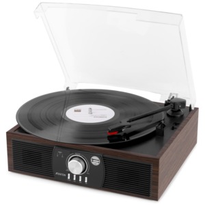 Pick-up placi vinyl Fenton RP175DW, cu Bluetooth, maro