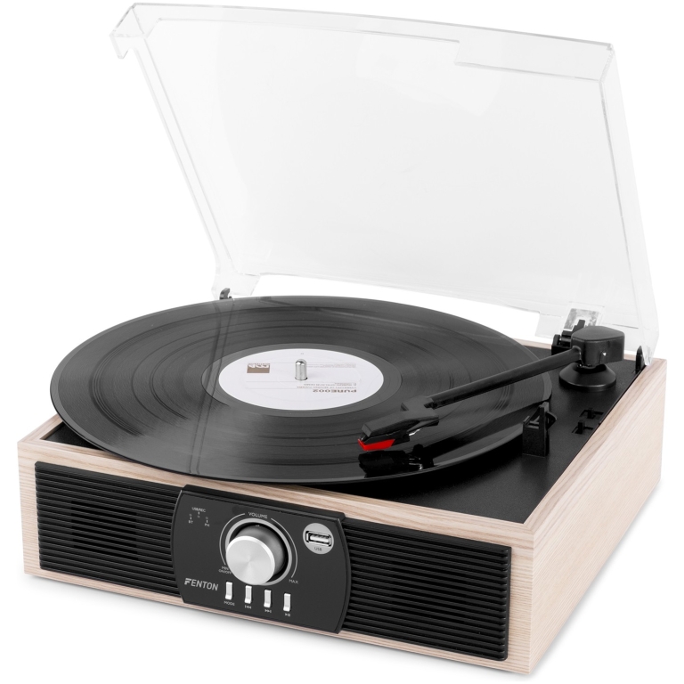 Pickup Retro Fenton RP175LW Natur, USB cu difuzoare