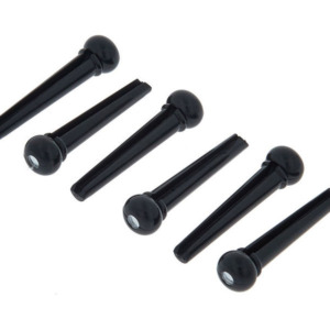 Pini Chitara Harley Benton Bridge Pin Set Black Dot