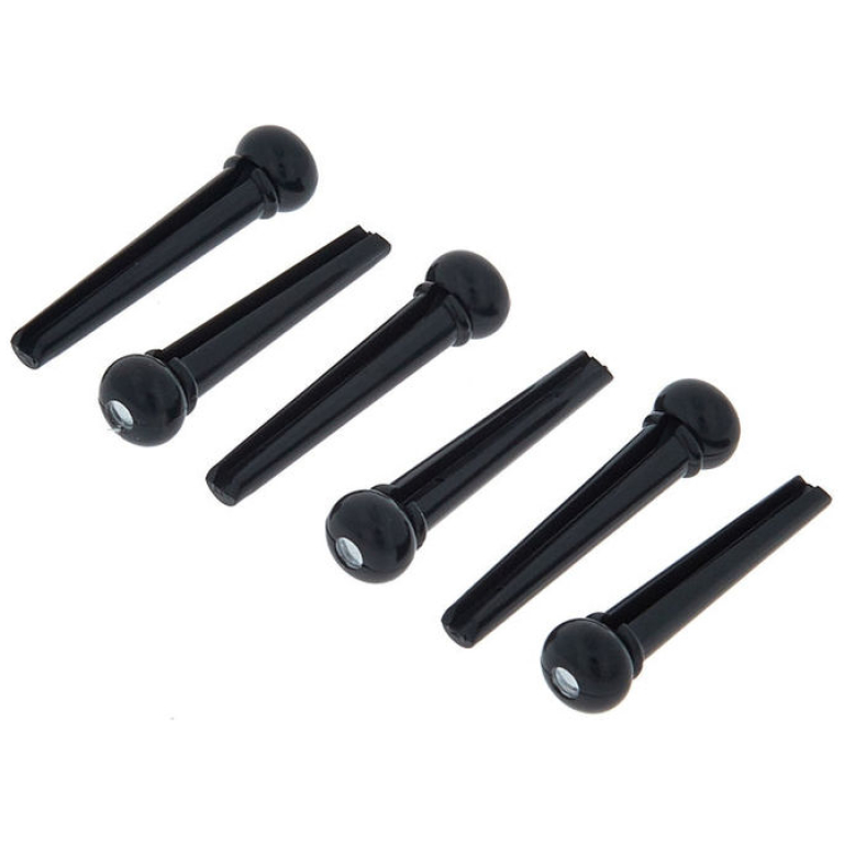 Pini Chitara Harley Benton Bridge Pin Set Black Dot
