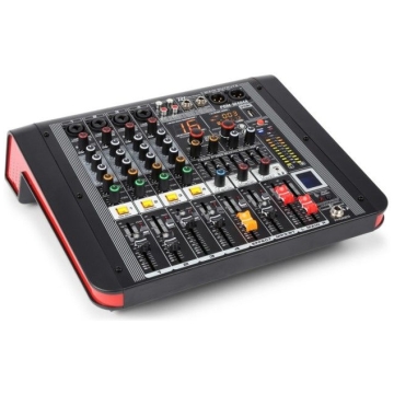 Mixer cu amplificator Power Dynamics PDM-M404A, 4 canale BT, USB