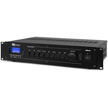 Power Dynamics PRM120, Amplificator 100V, 120W RMS, Bluetooth, USB, SD