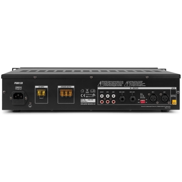 Power Dynamics PRM120, Amplificator 100V, 120W RMS, Bluetooth, USB, SD