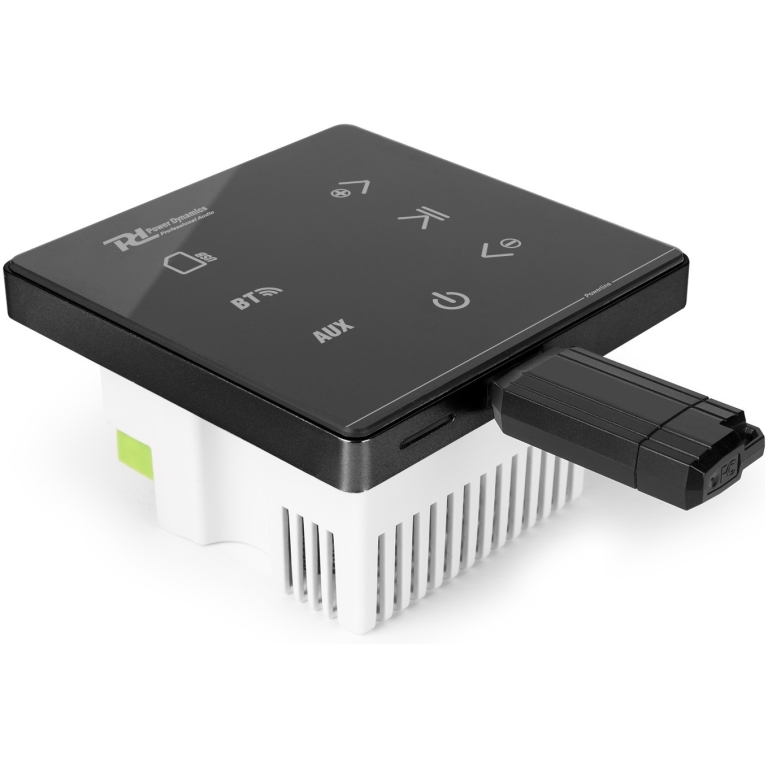 Set boxe tavan cu amplificator incastrabil, 40W RMS, 6.5", Bluetooth/USB/SD, Powerline A50BSET