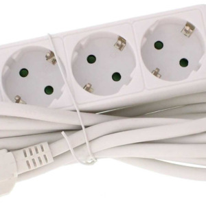 Prelungitor 3 prize WELL 7M, cablu 3x1.5mmp Alb