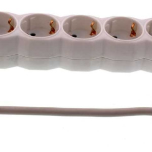 Prelungitor 5 prize WELL 3M, cablu 3x1.5mmp Alb