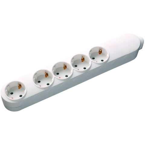 Prelungitor 5 prize WELL 5M, cablu 3x1.5mmp Alb