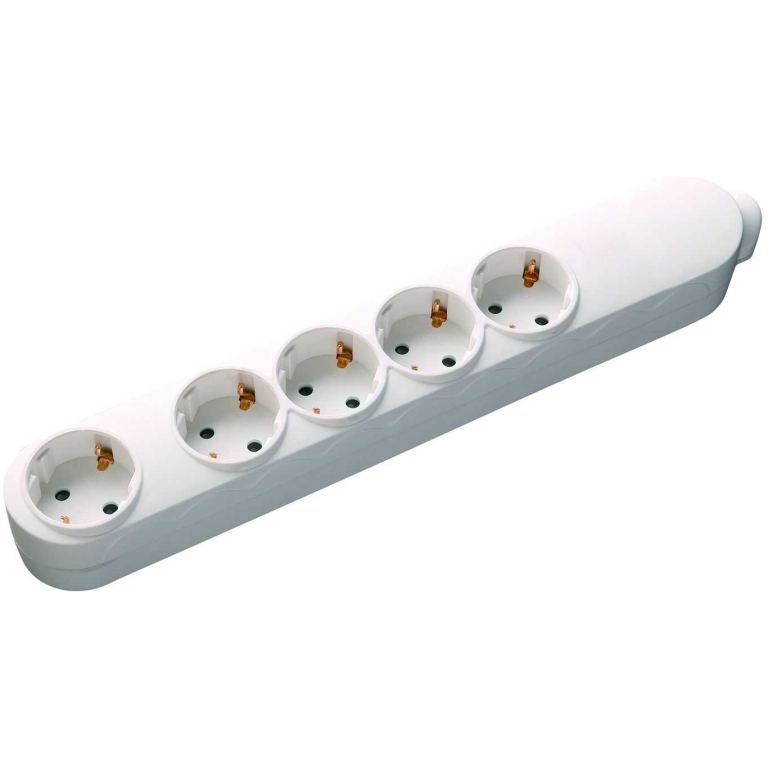 Prelungitor 5 prize WELL 5M, cablu 3x1.5mmp Alb