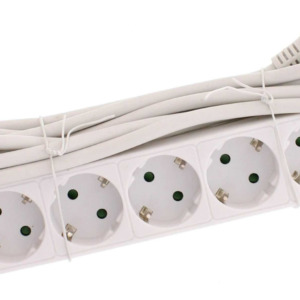 Prelungitor 6 prize WELL 3M, cablu 3x1.5mmp Alb