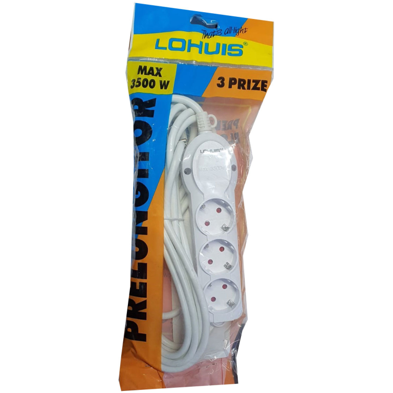 Prelungitor 3 prize fara intrerupator 3 m