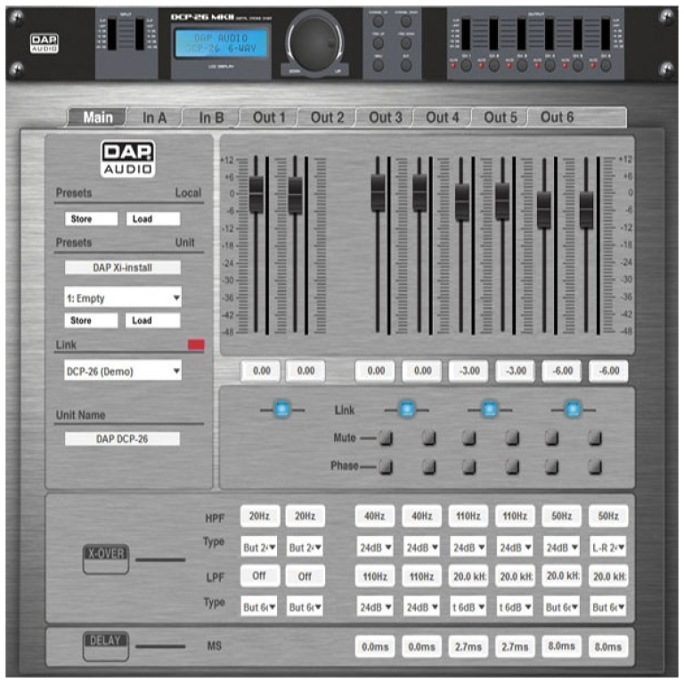 Procesor DAP AUDIO DCP-26 MKII 6 Canale