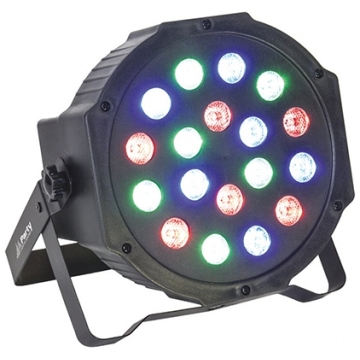 Proiector LED PAR RGB 18 X 1W cu DMX, Party-Par181