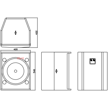 Boxa sonorizare stadion QPRO Audio C 15