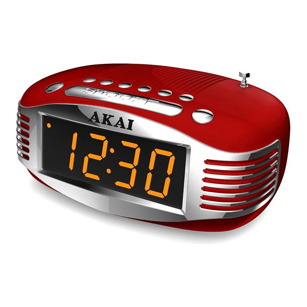 Radio cu ceas AKAI CE-1500 rosu