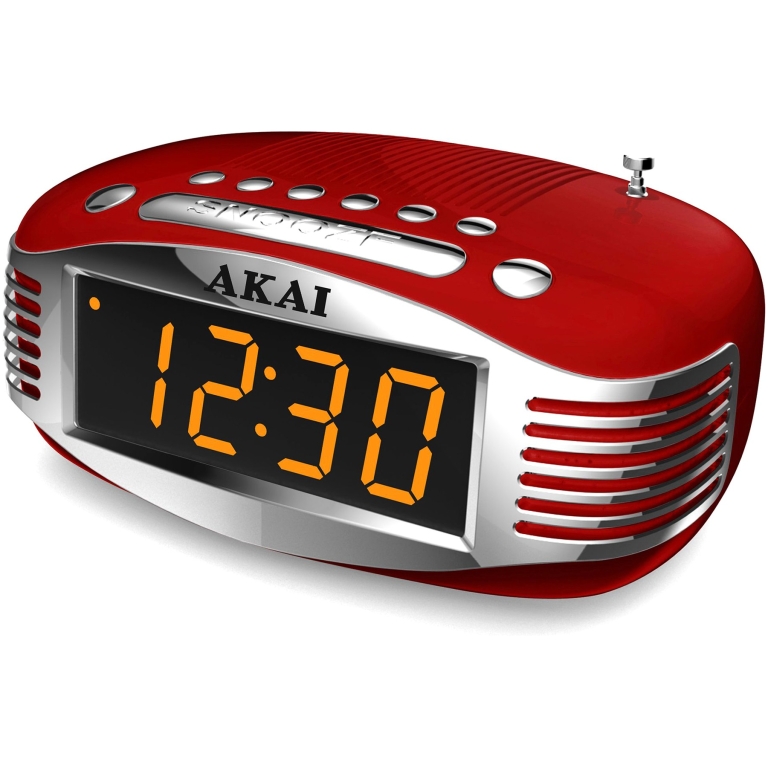 Radio cu ceas AKAI CE-1500 rosu