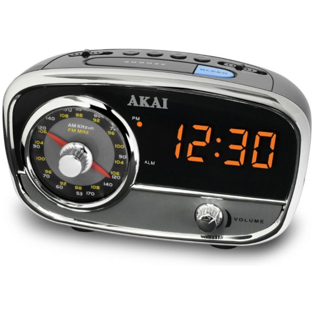 Radio cu ceas Akai CE-1401, negru