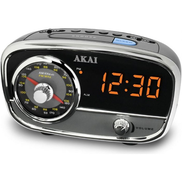 Radio cu ceas Akai CE-1401, negru