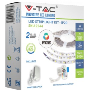 Kit Banda LED RGB SMD5050 60 LED/m 5m IP20