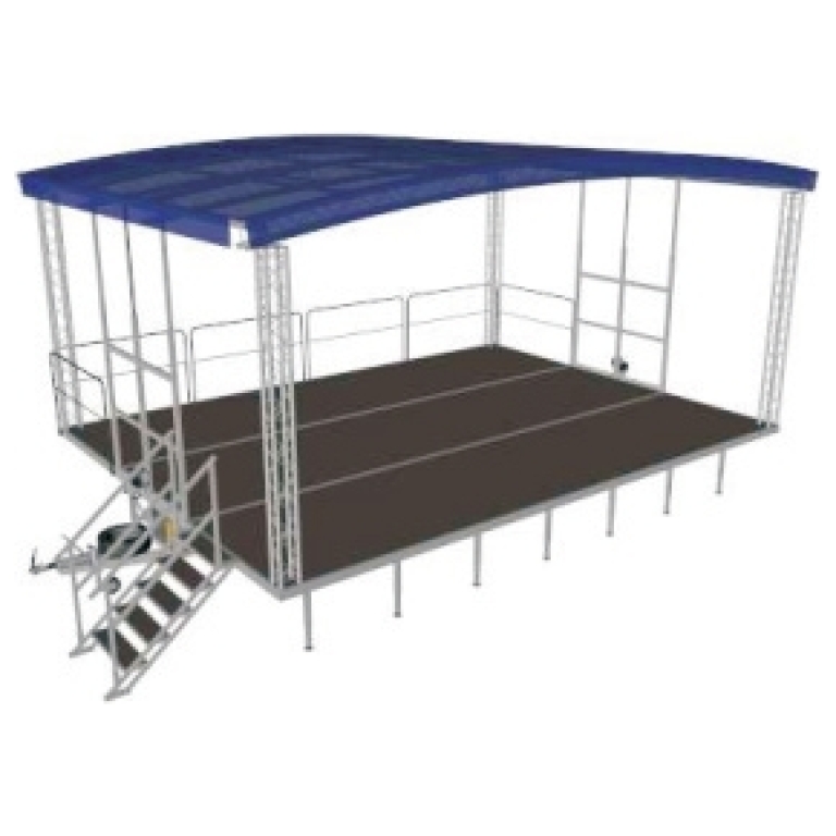 Scena Mobila Evenimente Arcum X48 cu acoperis arcuit