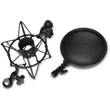 Set Shock Mount cu pop filtru Adam Hall Stands DSM 400