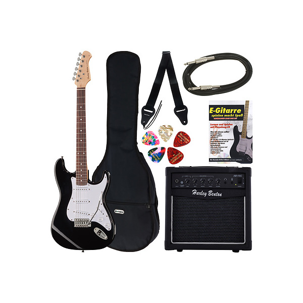 Set Chitara Electrica Harley Benton G13 BK