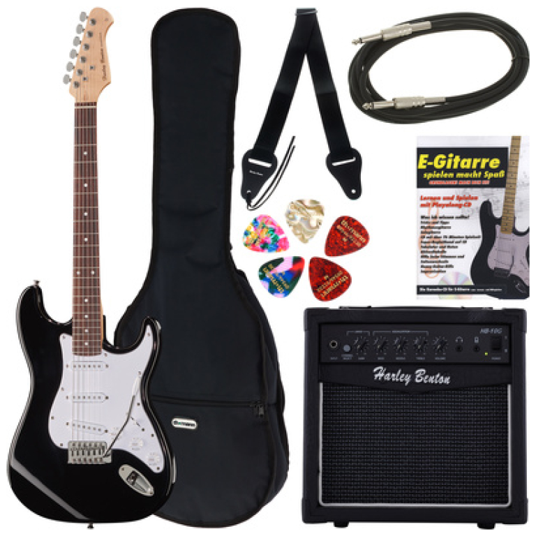 Set Chitara Electrica Harley Benton G13 BK