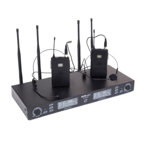 Master Audio BE5035T, Set microfoane wireless headset, true diversity, UHF, PLL