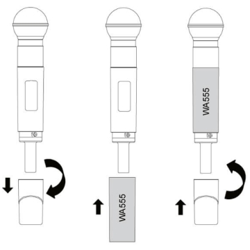 Capac baterii microfon wireless Shure WA 555