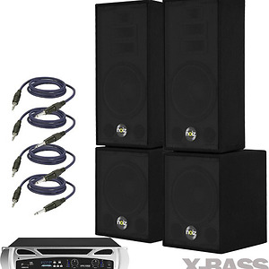 Sistem audio 1000W Dj Box House Music, bluetooth, 4x250W