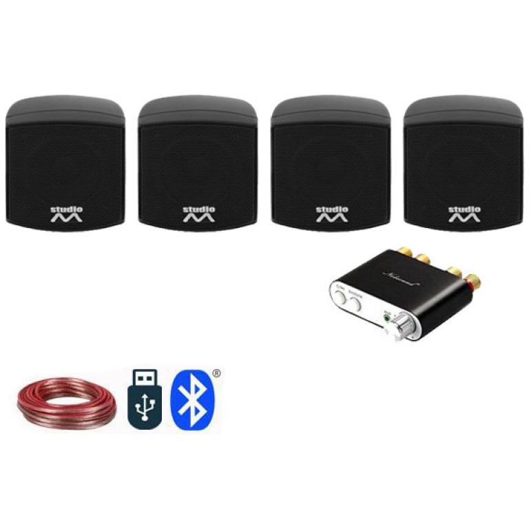 Sistem audio cafenea Atmos omni 4Bk, bluetooth, 4x25W