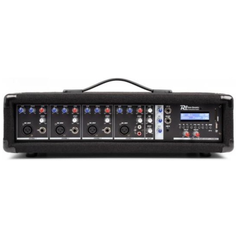Sistem Audio Karaoke cu mixer amplificat, Bluetooth, USB, 2 microfoane wireless