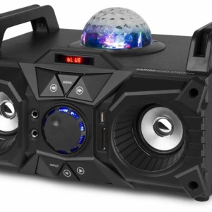 Sistem karaoke cu lumini KAR100, Bluetooth, 100W