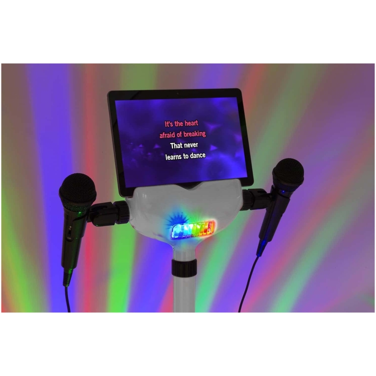 Sistem karaoke piedestal Fenton KSM15R, scena karaoke, microfoane, bluetooth