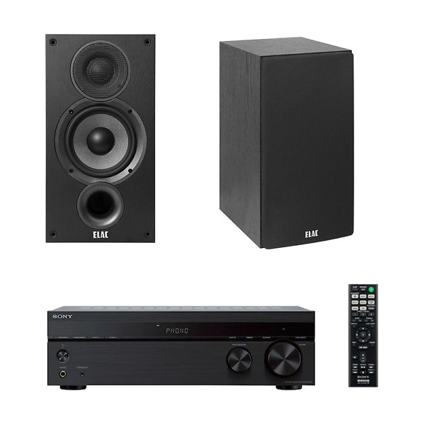 Sistem audio stereo cu boxe Elac Debut 5.2 si Amplituner Sony STR DH-190