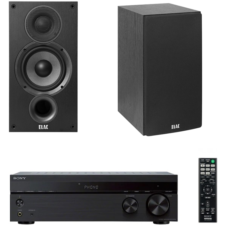 Sistem stereo cu boxe Elac Debut 5.2 si Amplituner Sony STR DH-190