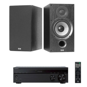 Sistem stereo cu boxe Elac Debut 6.2 si Amplituner Sony STR DH-190