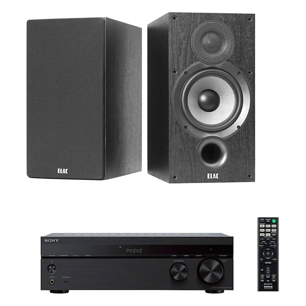 Sistem stereo cu boxe Elac Debut 6.2 si Amplituner Sony STR DH-190