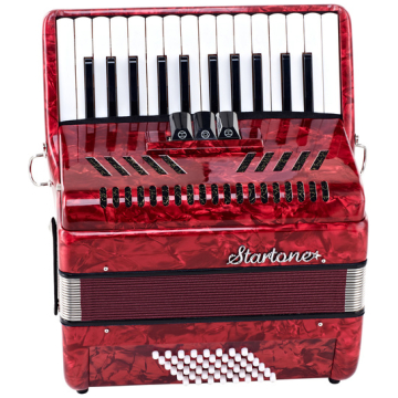 Acordeon Startone Piano Accordion 48 Red MKII