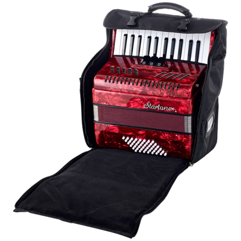Acordeon Startone Piano Accordion 48 Red MKII